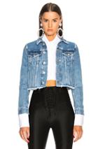 Off-white Flower Shop Tiny Jacket In Blue