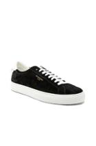 Givenchy Suede Urban Street Low Top Sneakers In Black