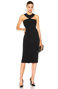 Cushnie Et Ochs Pencil Dress With Collar Neckline In Black