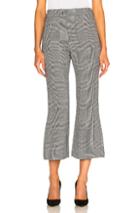 Smythe Crop Kick Pant In Checkered & Plaid,gray