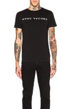 Marc Jacobs Logo Tee In Black