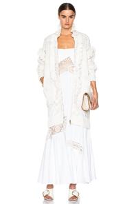 Stella Mccartney Broderie Anglaise Bomber Jacket In White