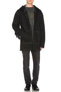 Alchemist Know U Rider Hoodie Cardigan In Black,gray