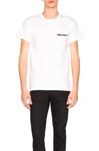 Helmut Lang Little Tee W/ Print In White