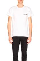 Helmut Lang Little Tee W/ Print In White