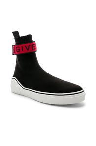 Givenchy George V Sock Sneakers In Black