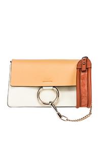 Chloe Tricolor Shoulder Bag In Neutral,white