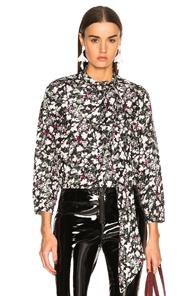 Acne Studios Bodil Blouse In Black,floral