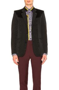 Givenchy Western Jacket In Abstract,black,metallics