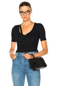 Atm Anthony Thomas Melillo Henley Bodysuit In Black