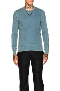 Maison Margiela Bleach Dirty Sweatshirt In Blue