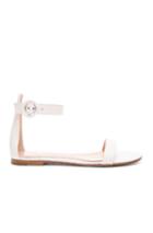 Gianvito Rossi Leather Ankle Strap Sandals In White