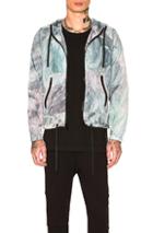 John Elliott Tie Dye Shell Jacket In Blue,ombre & Tie Dye