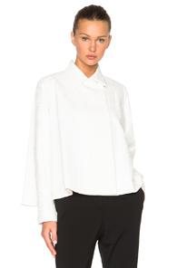 Victoria Victoria Beckham Cropped Swing Jacket In White