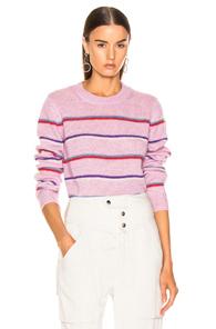 Isabel Marant Etoile Gian Sweater In Stripes,purple