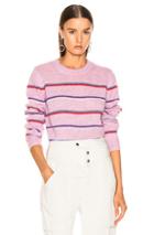 Isabel Marant Etoile Gian Sweater In Stripes,purple