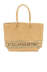 Stella Mccartney Small Monogram Tote In Neutral