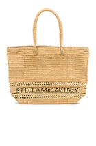 Stella Mccartney Small Monogram Tote In Neutral