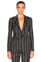 Givenchy Jacquard Stripe Blazer In Black,stripes