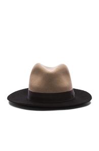 Rag & Bone Floppy Brim Fedora Hat In Neutrals,black