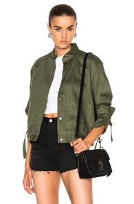 Frame Denim New Jacket In Green