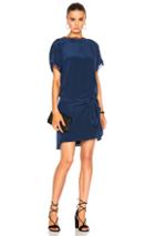 Michelle Mason Oversized Dress With Tie In Blue