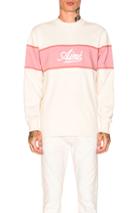 Aime Leon Dore Rugby Crewneck In Pink,white