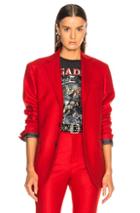 R13 Boyfriend Blazer In Red