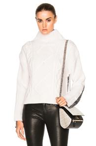 Rag & Bone Ida Turtleneck Sweater In White,gray