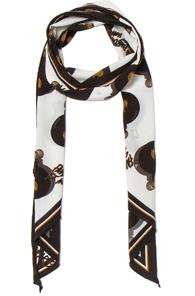 Lanvin Scarf In Black,white
