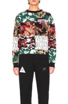 Gosha Rubchinskiy Camo Jacquard Knit In Camo,green,red