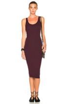 Enza Costa Rib Tank Dress In Purple