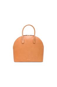 Mansur Gavriel Top Handle Rounded Bag In Neutrals