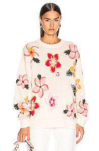 Alanui Floral Sweater In Floral,white