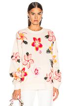Alanui Floral Sweater In Floral,white