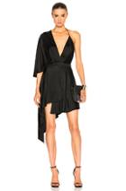 Alexandre Vauthier One Shoulder Dress In Black
