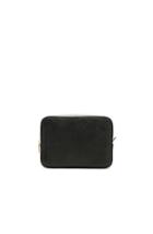 Thom Browne Pebble Grain Wash Bag In Black