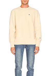 Champion Crewneck Sweatshirt In Yellow