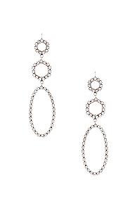 Isabel Marant Drop Earrings In Metallic Silver