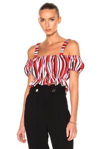 Nicholas Amalfi Stripe Rosie Top In Stripes,red