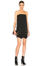 Michelle Mason Strapless Mini Dress In Black