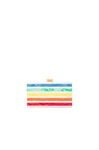 Edie Parker Jean Striped Clutch In Stripes,white