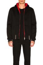 Givenchy Zip Up Hoodie In Black,red