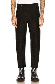 Ann Demeulemeester Flat Front Trousers In Black