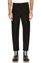 Ann Demeulemeester Flat Front Trousers In Black