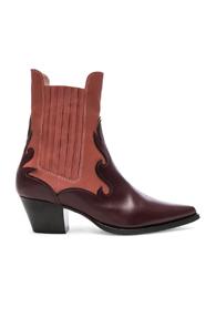 Alberta Ferretti Western Boots In Red