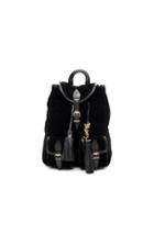 Saint Laurent Velvet Festival Backpack In Black