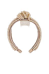 Jennifer Behr Sirene Headband In Neutral