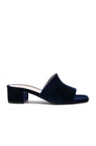 Maryam Nassir Zadeh Velvet Sophie Slides In Blue