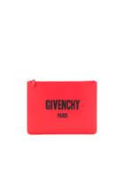 Givenchy Large Zip Pouch In Red